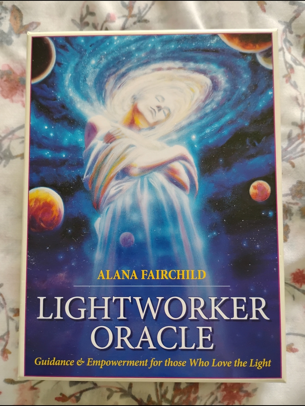 Lightworker Oracle 44-Card & Guidebook Set by Blue Angel - Cream/White